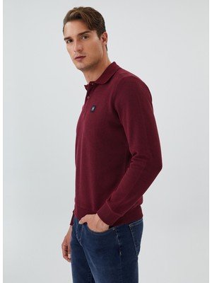 Lee Cooper O Yaka Bordo Erkek Sweatshirt 231 Lcm 241010 Newblend Bordo