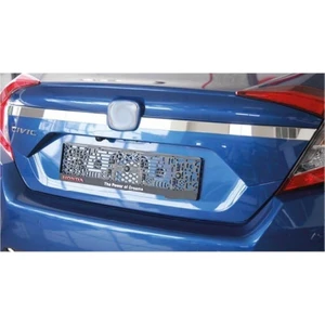Garaj Honda Civic Fc5 2016-2021  İçin Uyumlu Krom Bagaj Logo Çıtası  2 Parça