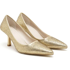 Amelia Gold Kadın Taşlı Abiye Stiletto