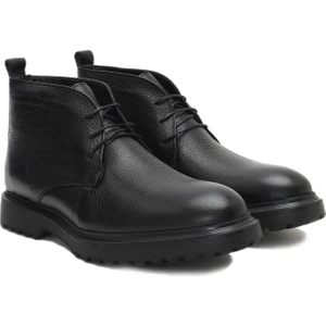 Damita Siyah Erkek Deri Bot