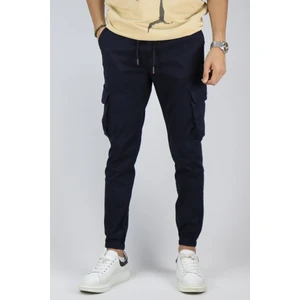 Erkek Lastikli Kargo Cep Gabardin Pantolon