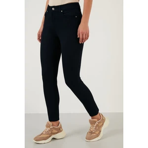 Pamuklu Slim Fit Yüksel Bel Dar Paça Jeans Bayan Kot Pantolon 639CHEERY