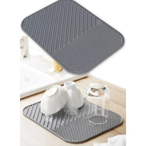 Silikon Bulaşık Kurutma Matı - Bulaşıklık - Bulaşık Altlığı - Bulaşık Kurutmalığı