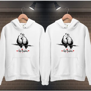 Sevgili Kombini Sweatshirt Aşk Kuşları