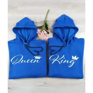 Sevgili Kombini Sweatshirt El Yazılı King Queen