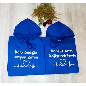 Sevgili Kombini Sweatshirt Kalp Dediğin Atıyor