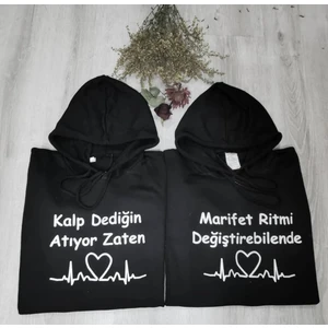 Sevgili Kombini Sweatshirt Kalp Dediğin Atıyor