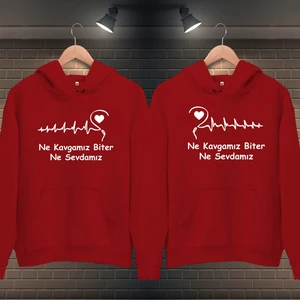 Sevgili Kombini Sweatshirt Ne Kavgamız Biter Ne Sevdamız