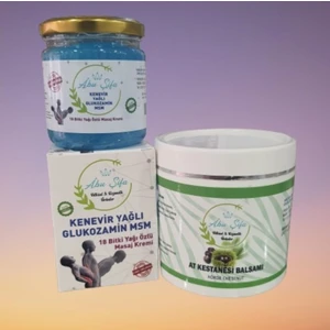 Abu Şifa Kenevir Yağlı 18 Bitki Krem 200 ml & At Kestanesi Balsam 500 ml  Set