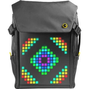 Pixoo Backpack M Siyah Ledli Sırt Çantası