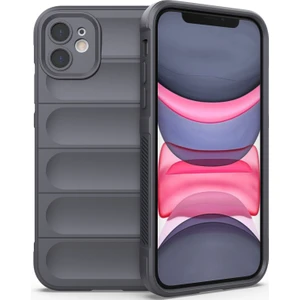 iPhone 11 İçin Kaymaz Silikon Telefon Kılıfı - Koyu Gri (Yurt Dışından)