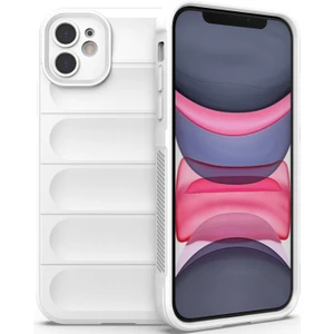 iPhone 11 İçin Kaymaz Silikon Telefon Kılıfı - Beyaz (Yurt Dışından)