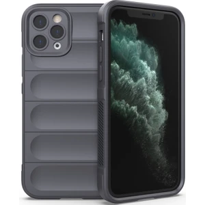 iPhone 11 Pro Max İçin Kaymaz Silikon Telefon Kılıfı - Koyu Gri (Yurt Dışından)