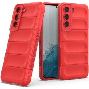 Galaxy S22 5G İçin Kaymaz Silikon Telefon Kılıfı - Kırmızı (Yurt Dışından)