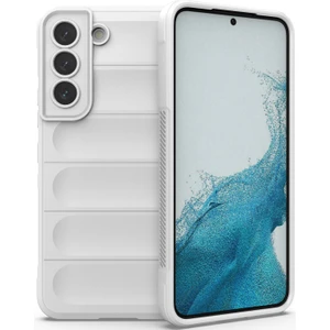 Galaxy S22 5G İçin Kaymaz Silikon Telefon Kılıfı - Beyaz (Yurt Dışından)