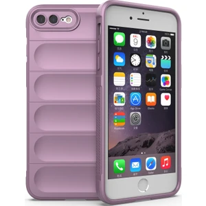 iPhone 8 Plus / 7 Plus İçin Kaymaz Silikon Telefon Kılıfı - Mor (Yurt Dışından)