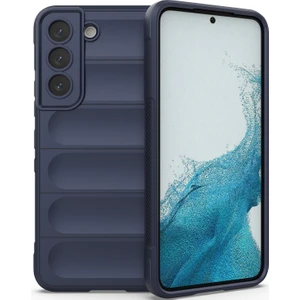Galaxy S22 5G İçin Kaymaz Silikon Telefon Kılıfı - Lacivert (Yurt Dışından)