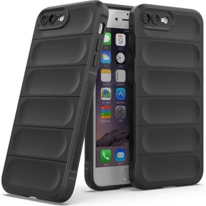 iPhone 8 Plus / 7 Plus İçin Kaymaz Silikon Telefon Kılıfı - Siyah (Yurt Dışından)