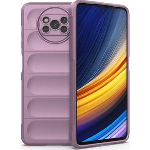 Poco X3 Nfc / X3 Pro İçin Kaymaz Silikon Telefon Kılıfı - Mor (Yurt Dışından)