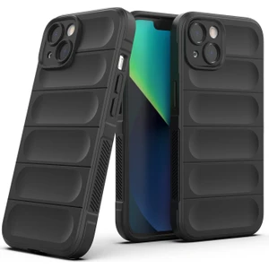 iPhone 13 İçin Kaymaz Silikon Telefon Kılıfı - Siyah (Yurt Dışından)