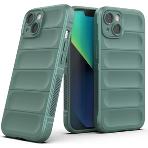 iPhone 13 İçin Kaymaz Silikon Telefon Kılıfı - Yeşil (Yurt Dışından)
