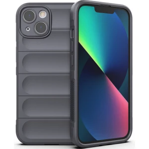 iPhone 13 İçin Kaymaz Silikon Telefon Kılıfı - Koyu Gri (Yurt Dışından)