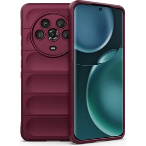 Magic 4 Pro İçin Kaymaz Silikon Telefon Kılıfı - Koyu Kırmızı (Yurt Dışından)