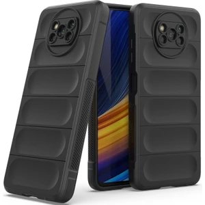Poco X3 Nfc / X3 Pro İçin Kaymaz Silikon Telefon Kılıfı - Siyah (Yurt Dışından)