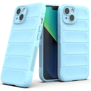 iPhone 13 İçin Kaymaz Silikon Telefon Kılıfı - Mavi (Yurt Dışından)