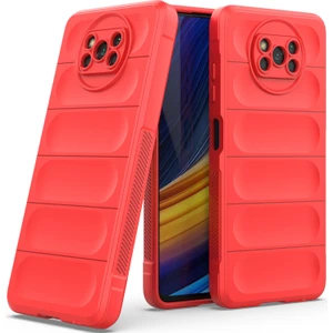 Poco X3 Nfc / X3 Pro İçin Kaymaz Silikon Telefon Kılıfı - Kırmızı (Yurt Dışından)