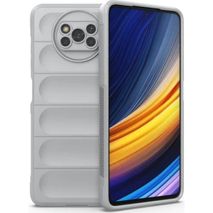 Poco X3 Nfc / X3 Pro İçin Kaymaz Silikon Telefon Kılıfı - Gri (Yurt Dışından)
