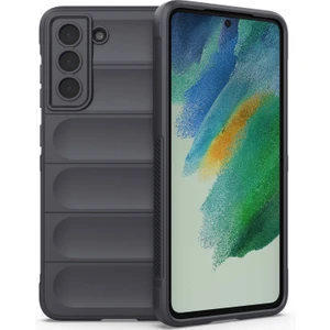 Galaxy S21 Fe 5G İçin Kaymaz Silikon Telefon Kılıfı - Koyu Gri (Yurt Dışından)