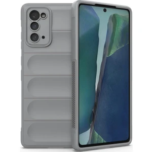 Galaxy Note 20 5G İçin Kaymaz Silikon Telefon Kılıfı - Gri (Yurt Dışından)