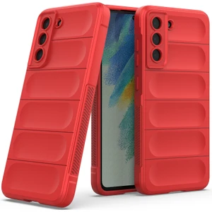Galaxy S21 Fe 5G İçin Kaymaz Silikon Telefon Kılıfı - Kırmızı (Yurt Dışından)