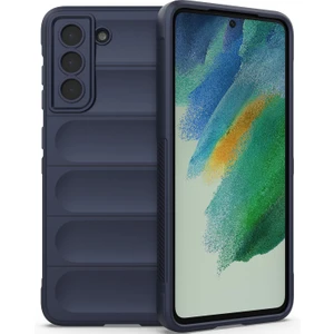Galaxy S21 Fe 5G İçin Kaymaz Silikon Telefon Kılıfı - Lacivert (Yurt Dışından)