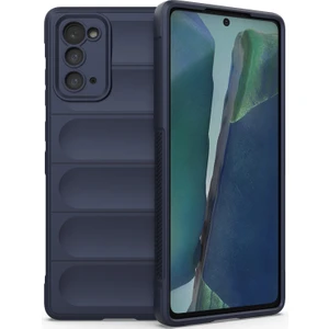Galaxy Note 20 5G İçin Kaymaz Silikon Telefon Kılıfı - Lacivert (Yurt Dışından)
