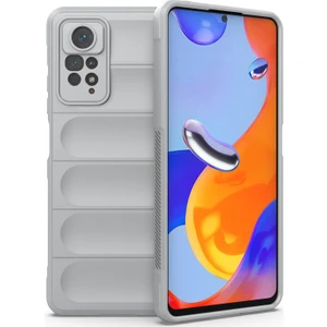 Redmi Note 11 Pro 5G / 4G İçin Kaymaz Silikon Telefon Kılıfı - Gri (Yurt Dışından)