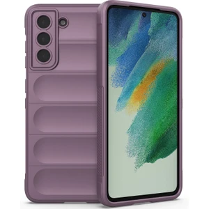 Galaxy S21 Fe 5G İçin Kaymaz Silikon Telefon Kılıfı - Mor (Yurt Dışından)