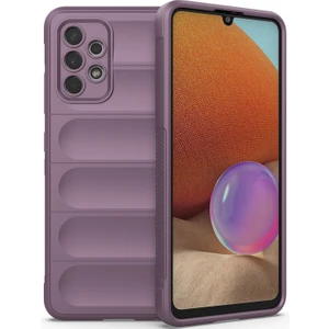 Galaxy A32 4G İçin Kaymaz Silikon Telefon Kılıfı - Mor (Yurt Dışından)