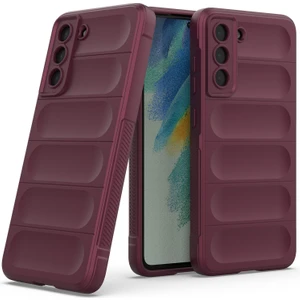 Galaxy S21 Fe 5G İçin Kaymaz Silikon Telefon Kılıfı - Koyu Kırmızı (Yurt Dışından)