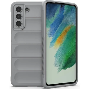 Galaxy S21 Fe 5G İçin Kaymaz Silikon Telefon Kılıfı - Gri (Yurt Dışından)