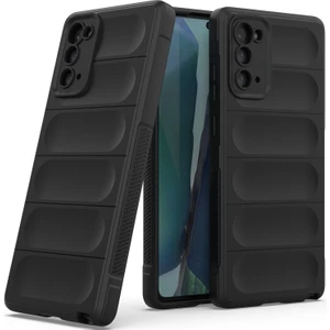 Galaxy Note 20 5G İçin Kaymaz Silikon Telefon Kılıfı - Siyah (Yurt Dışından)