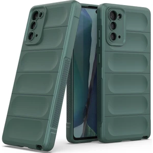 Galaxy Note 20 5G İçin Kaymaz Silikon Telefon Kılıfı - Yeşil (Yurt Dışından)