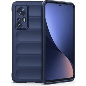 12 Lite İçin Kaymaz Silikon Telefon Kılıfı - Lacivert (Yurt Dışından)