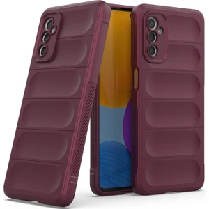 Galaxy M52 5G İçin Kaymaz Silikon Telefon Kılıfı - Koyu Kırmızı (Yurt Dışından)