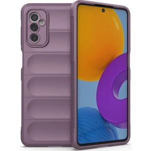 Galaxy M52 5G İçin Kaymaz Silikon Telefon Kılıfı - Mor (Yurt Dışından)