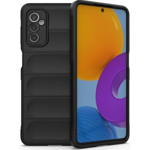 Galaxy M52 5G İçin Kaymaz Silikon Telefon Kılıfı - Siyah (Yurt Dışından)
