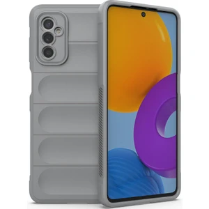 Galaxy M52 5G İçin Kaymaz Silikon Telefon Kılıfı - Gri (Yurt Dışından)