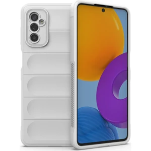 Galaxy M52 5G İçin Kaymaz Silikon Telefon Kılıfı - Beyaz (Yurt Dışından)