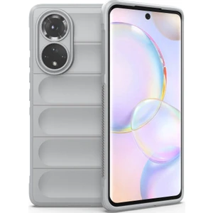 Nova 9 / 50 İçin Kaymaz Silikon Telefon Kılıfı - Gri (Yurt Dışından)